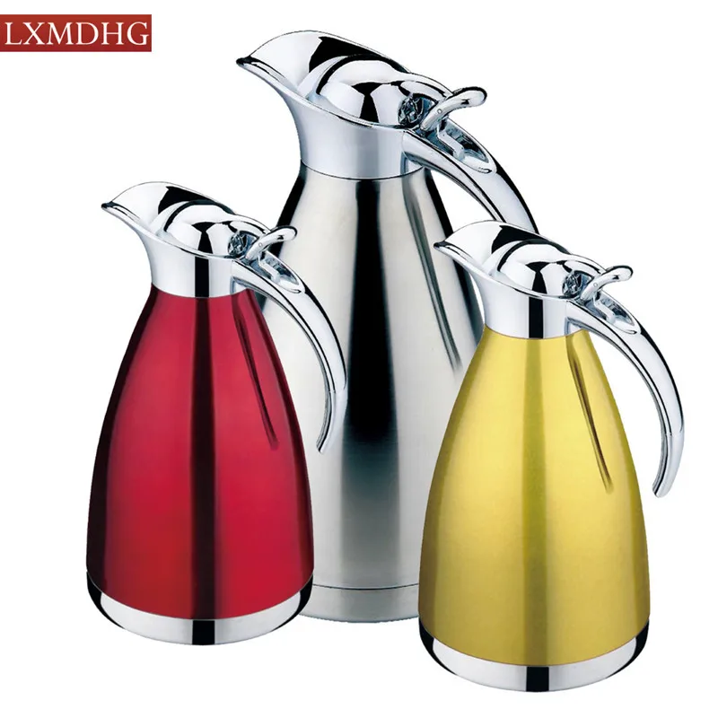 

1L 1.5L 2L Stainless Steel Coffee Thermos Mug Teapot Vacuum Flasks Termos Cups Thermo Hot Water Bottle