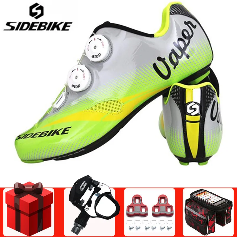 

Sidebike Riding Cycling Shoes Road Carbon add pedal set Breathable Bicycle Shoes Cycle Sneakers Sapatilha Ciclismo Zapatillas