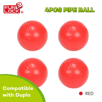 

4pcs Pipe Ball Duplo Block Amusement Park Theme Playground Kid Toy Games