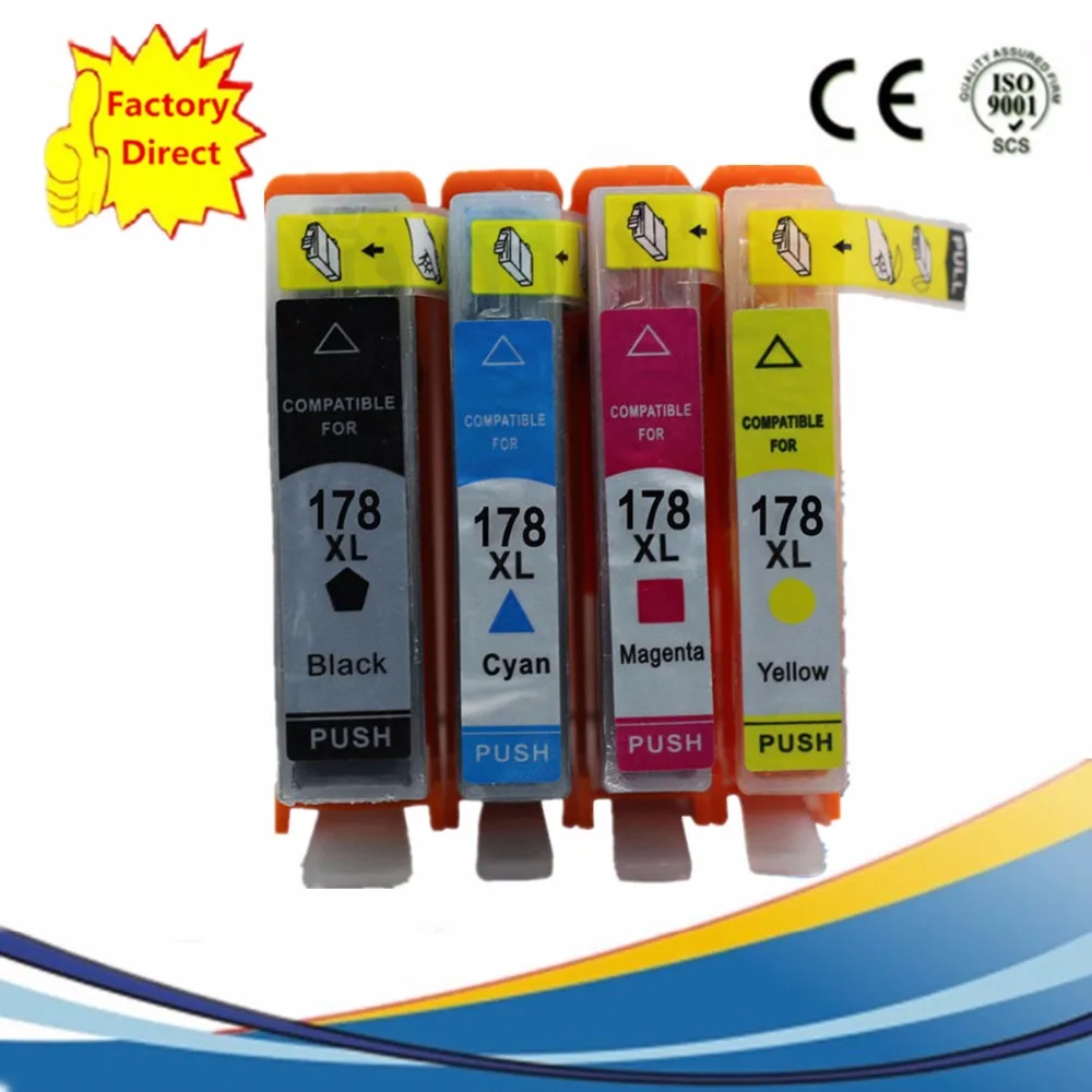 Картридж чернильный 178XL для струйного принтера HP178XL HP178 178 Photosmart 5520 6510 6520 7520 3070A 3520
