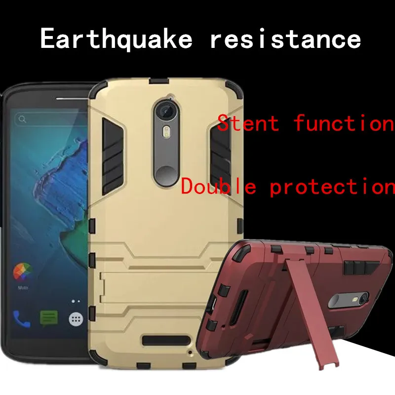 

GNMN For MOTO X force mobile phone case protection bracket protection shell drop protection hard shell For MOTO X force XT1581