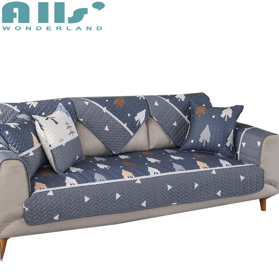 Sectional Sofa Slipcover 1pc Cotton Universal Sofa Cover Modern And