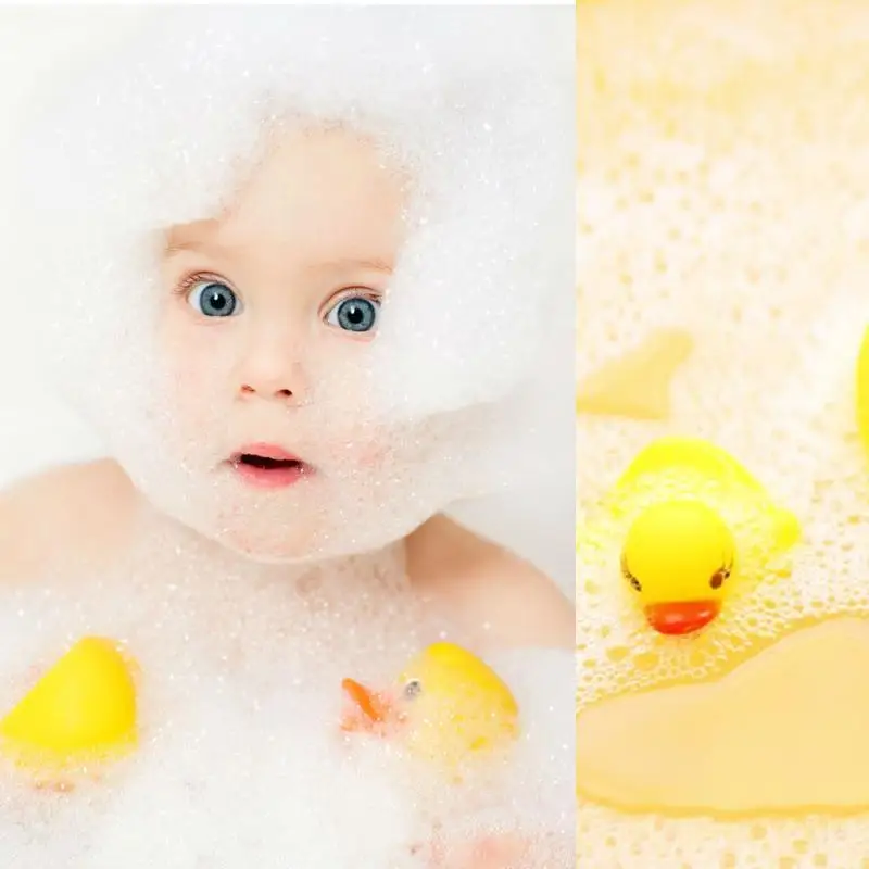 4 шт. сжимающая звучащая игрушка для купания, развивающие игрушки, плавающие в воде резиновые утки, Детская развивающая игрушка, милые утки