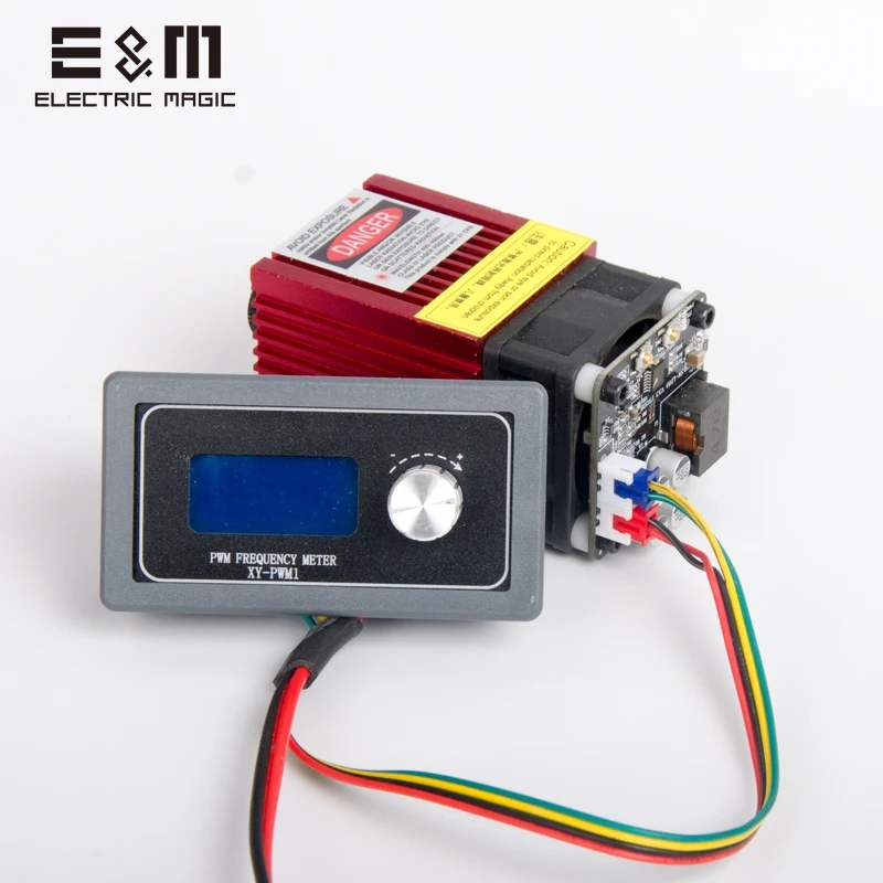 

Laser Power Module PWM Frequency Meter Laser Pulse Generator Manual Adjustment Off Line Control PWM Generator with LED Backlight