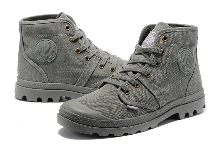 PALLADIUM Pampa Hi 52352, удобные мужские кроссовки, высокие ботильоны, удобная парусиновая мужская повседневная обувь на шнуровке, Размер 40-45