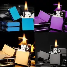 Metal Kerosene Lighter Men Tobacco Accessories Personality Vintage Smoking Lighters Cigar Flint Oil Lighter With Flint Cotton