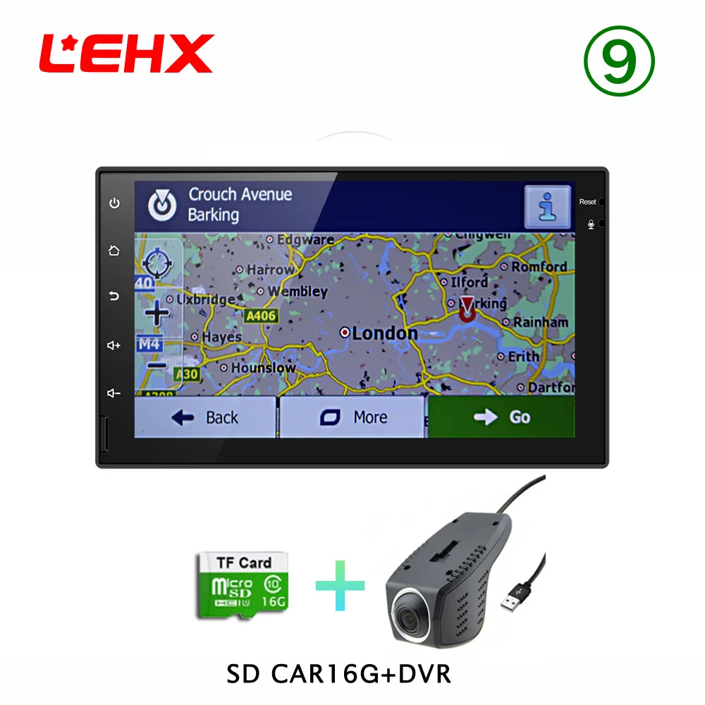 Lehx 2 din car Android 8,0 gps навигации Bluetooth для Nissan VW Toyota peugeot WiFi мульти-медиа-7 дюймов Автомобильный Радио плеер RDS - Цвет: Le7023-DVR-CAR16G