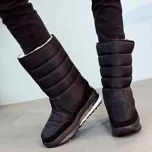 Suitable for cold winter outdoor warm unisex snow boots round head in the tube non-slip suede winter men and women's shoes horslips horslips drive the cold winter away