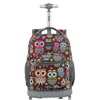 

Rolling Backpack Children Trolley School Bags Laptop 18 Inch Multifunction Wheeled Bookbag Travel Bag for Kids and Students