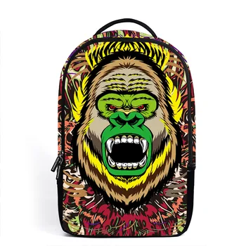 

2018 New Style Printing School Bag Youth Nylon Travel Bag Men Casual Backpack
