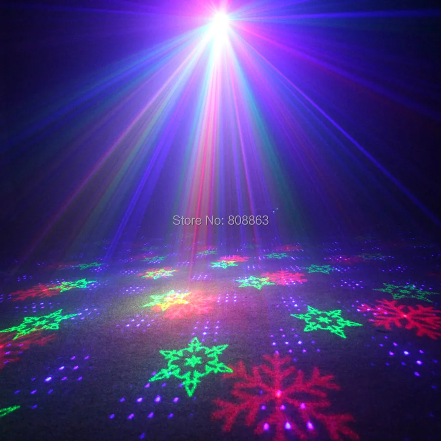 ESHINY открытый IP44 WF RGB лазер 18 Снежинка узоры проектор семейные вечерние бар Рождественская елка танцевальный дом настенный светильник для сада N7T228