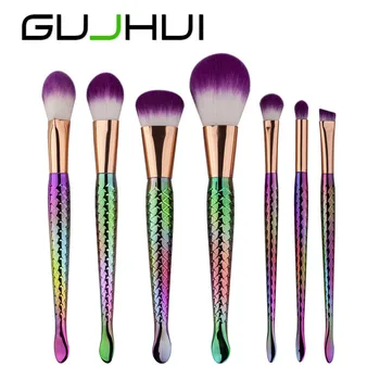 

HOT selling 7PCS Make Up Foundation Eyebrow Eyeliner Blush Cosmetic Concealer Brushes