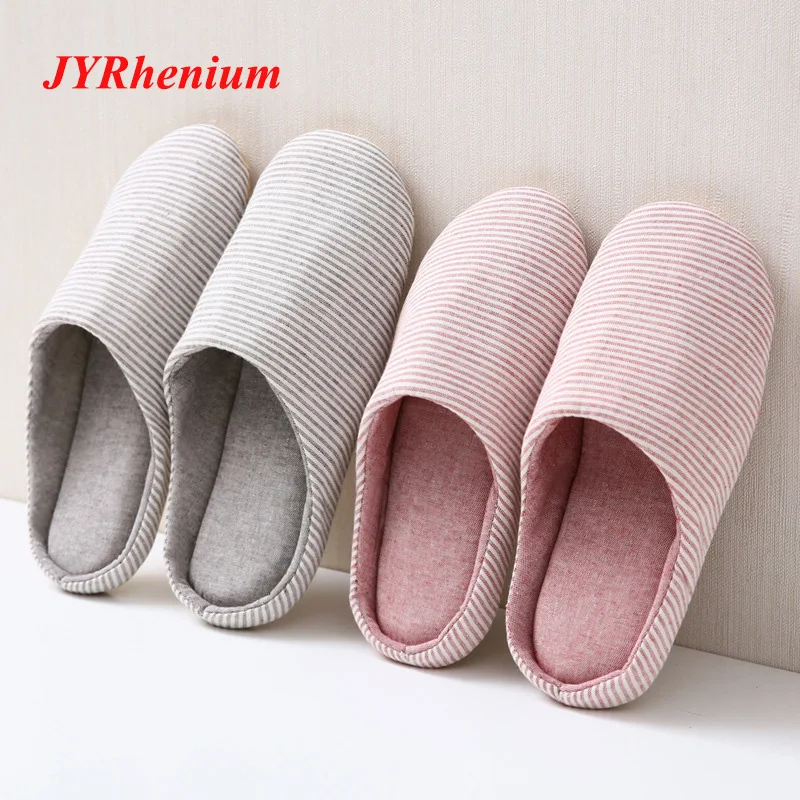 

JYRhenium Men Slipper Women Soft Bottom Home Slippers Warm Cotton Shoes Men Indoor Slippers Slip-On Shoes for Bedroom House Big