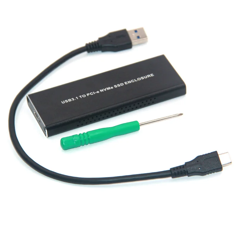 Чехол для жесткого диска NVME PCIE USB3.1 корпус SSD M Key чехол 2230 2242 2260 M.2 SSD-диска |
