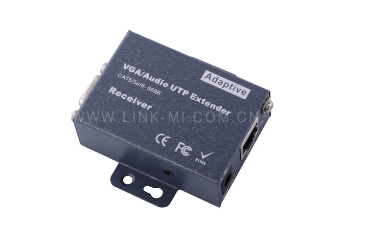 LINK-MI 101TRS 100m Аудио Видео VGA удлинитель передатчик и приемник по Cat5/5e/6 передача VGA видео до 328ft/100m 1080p