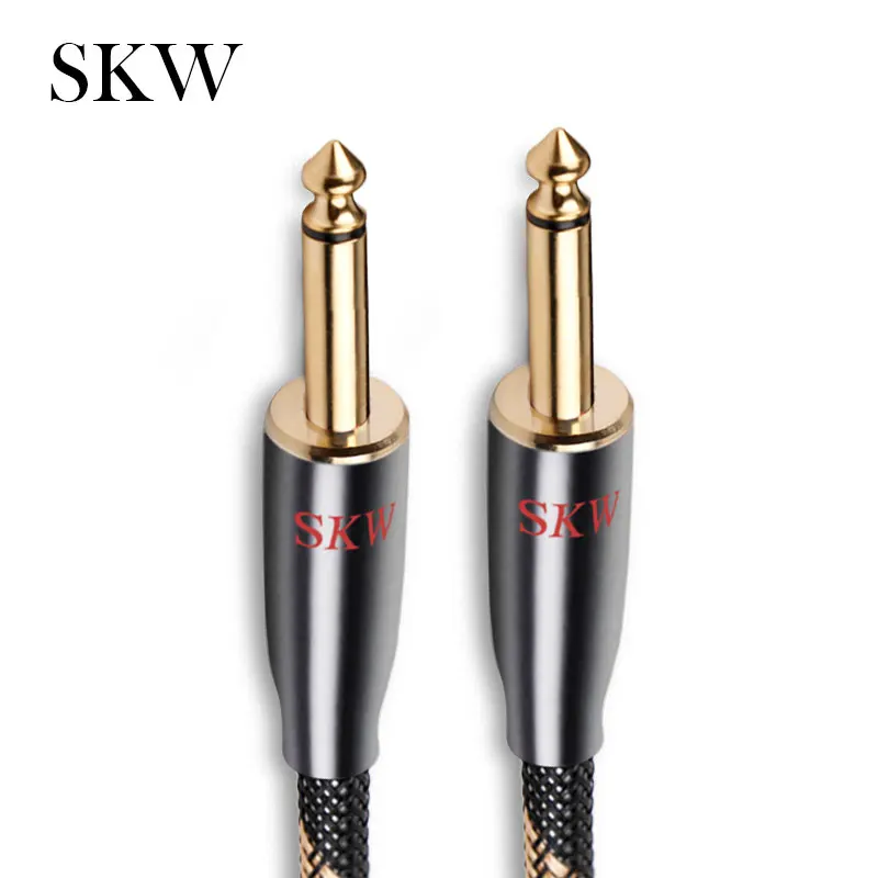 SKW 오디오 케이블, 6.5mm 잭, 6.5mm 잭, 6N OCC, 1M,1.5M,2M,3M,5M,10M, 마이크, 기타