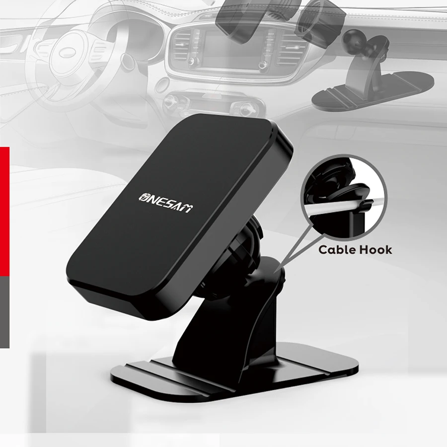 Magnetic Car Phone Holder For iPhone XS X Samsung Magnet Strong Mount Car Holder For Phone in Car Cell Mobile Phone Holder Stand