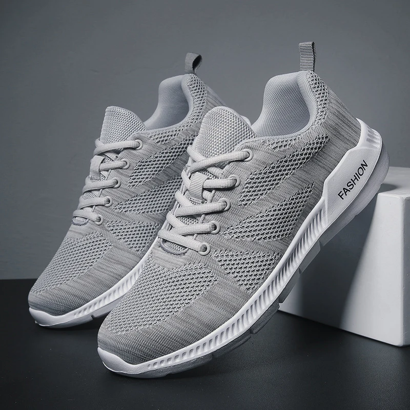 

New Mesh Lace-up Men Shoes Lightweight Comfortable Breathable Walking Sneakers Outdoor Sport Casual Shoes Zapatillas Hombre