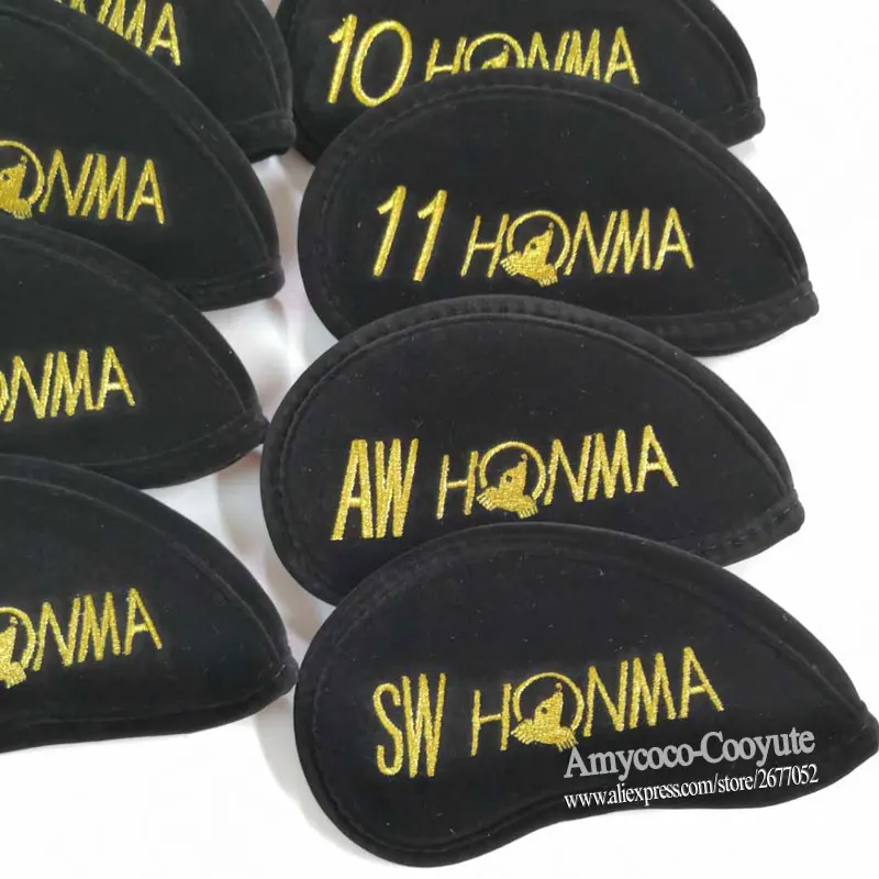 Новые женские головные уборы HONMA Golf высокого качества ПУ HONMA утюги для гольфа крышка головки розового цвета Клубная крышка головы