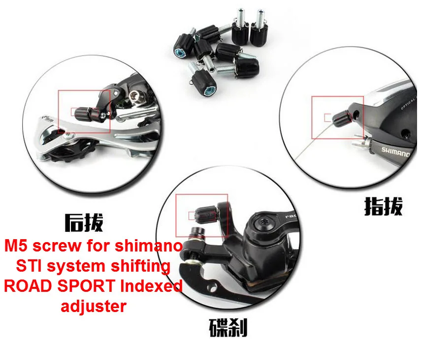 1 шт. велосипедный тормоз шоссейный велосипед M5 вниз труба индекс баррель кабельный регулятор натяжения кабеля баррель регулятор винт задний переключатель