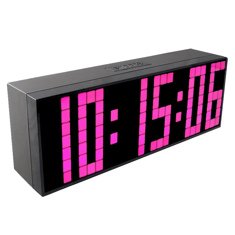 Download CH KOSDA Digital LED Clock New Wall Desk LED Alarm Clocks Table Bedroom Kids Funny Bedside Clock ...