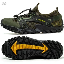 Дышащая сетка летние мужские кроссовки для верховой езды на речной поход водная акваобувь пляжные тапочки для походов спорта рыбалки обувь