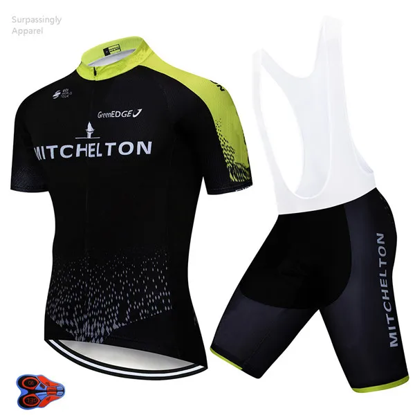 Picture Color MITCHELTON Pro Team летний профессиональный спортивный UCI World Tour Велоспорт Джерси велосипедные шорты комплект Ropa Ciclismo велосипедная одежда 16D - Цвет: Picture Color