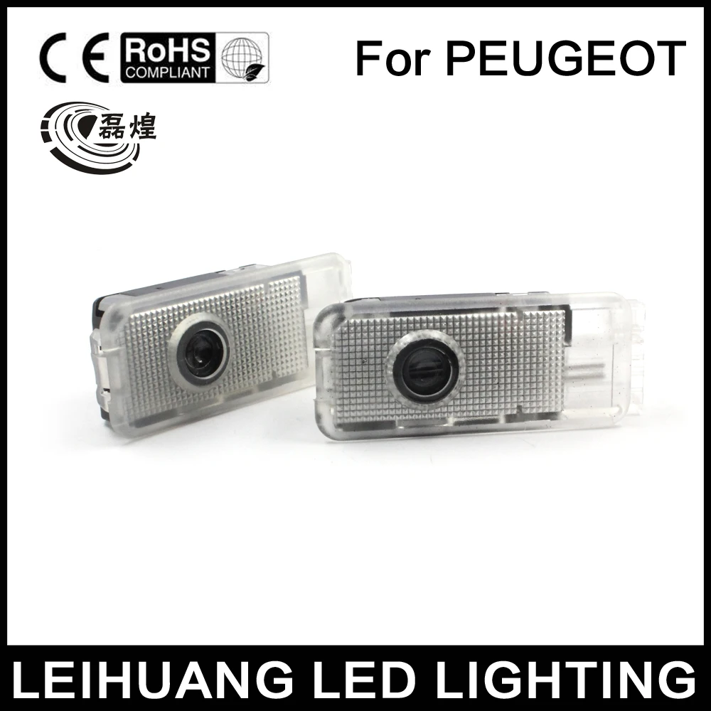 

Car Door LED Courtesy Welcome laser Projector Logo Ghost Shadow Light fit For Peugeot 508 408 RCZ 1007 206 207 306 307 406 ETC