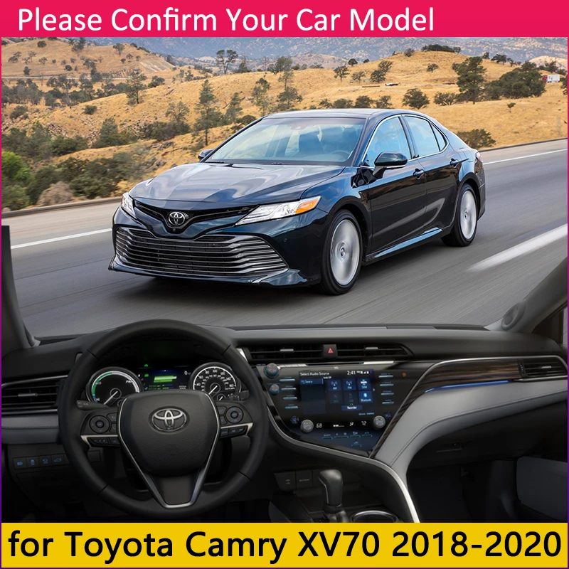 Для Toyota Camry 70 XV70 Противоскользящий коврик панель управления накладка солнцезащитный коврик для защиты ковров автомобильные аксессуары