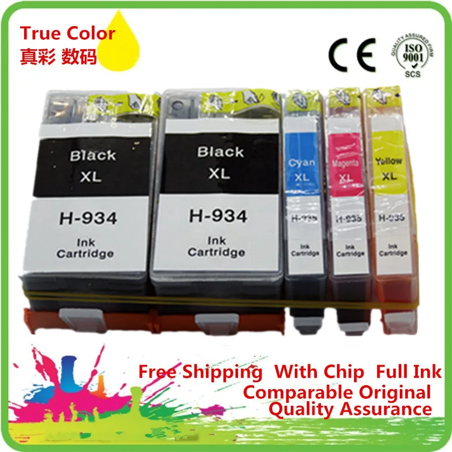 5 Pack Замена 934 935 XL 934XL 935XL картриджи для hp 934 hp 934XL hp 935 hp 935XL Officejet Pro 6830 6812 6815 6835