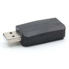 USB цифровой 2,0 в 3D Аудио USB Звуковой адаптер карта Виртуальный динамик 5,1 канал 3D Аудио карта адаптер