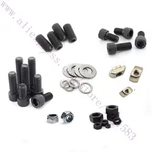 For 2020 Aluminum Extrusion Frame use Mini Kossel Delta Robot Nuts Bolts Screw Fasteners Full Set