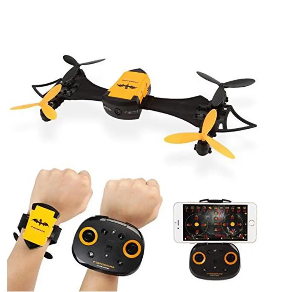 

LeadingStar Remote Control Mini drone Toy Portable Hand Watch Style Bat Uav 4-axis Wifi Aerial Photography Drone