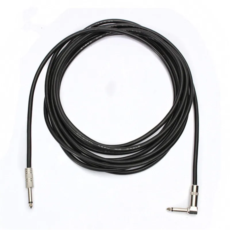 6M 20FT Guitar AMP Bass Cable Right Angle Straight Guitar Guitar