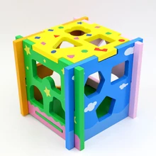 Детская деревянная сопряжения мультфильм животных Интеллект коробка сборки головоломки лоскутное разборки