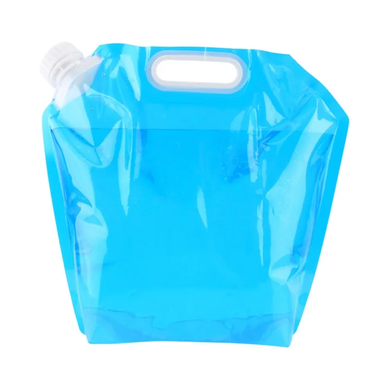 5L воды складная сумка мешок PE безвкусный с замком безопасности Портативный Кемпинг сборно-разборный Водный Контейнер выживания сумка для хранения аксессуары - Цвет: L5