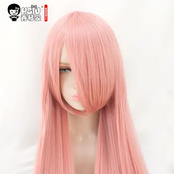 HSIU 100Cm Long Staight Cosplay Wig Heat Resistant Synthetic Hair Anime Party wigs 26 color Colourful 4