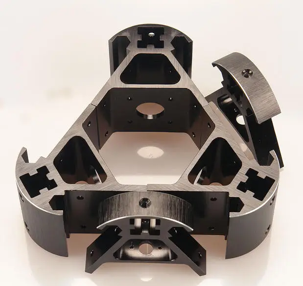 Perfil de Alumínio Todo o Metal Ângulo de Liga de Alumínio de Montagem Quadro para 2021 Reprap Kossel Canto Colorido Azul Laranja Ouro Vermelho Kit - Imagem 4