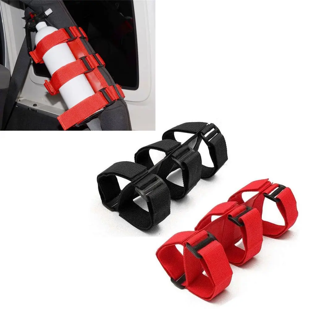 

Car Fire Extinguisher Auto Fixed Holder For Jeep Wrangler CJ JK TJ YJ Automobile Adjustable Roll Bar Fire Extinguisher Holder