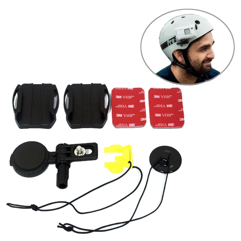 

Helmet Side Mount VCT-HSM1for Sony HDR AS50 AS30 AS20 AS15 AS10 AS300 AS200 AS100 AZ1 X3000 FDR-X1000 Adhesive Attachment Buckle