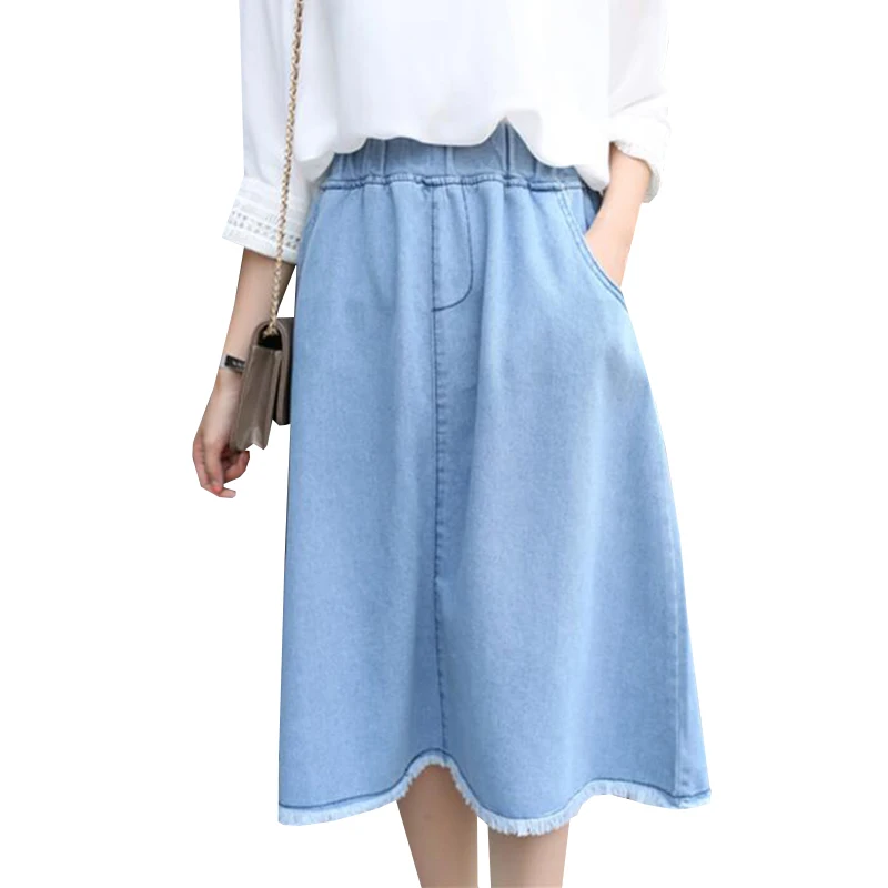 vintage style denim skirt