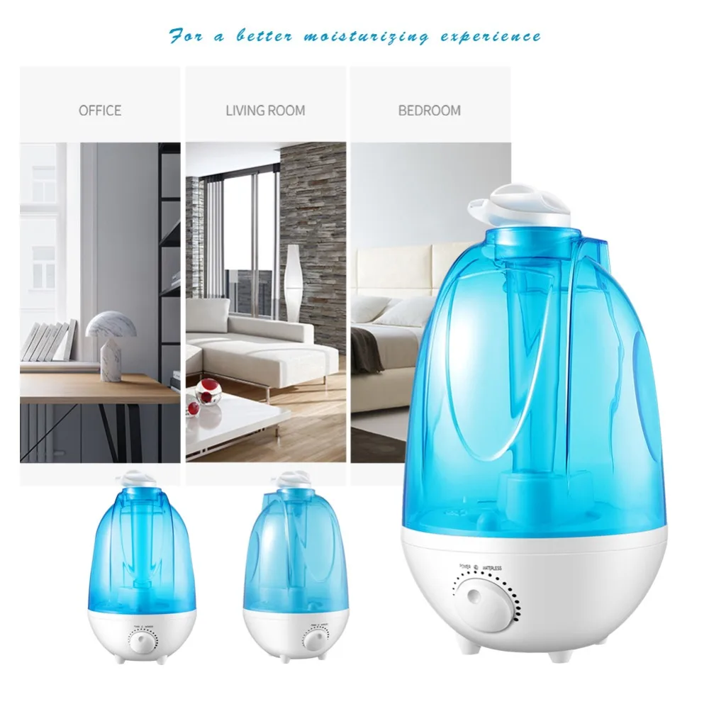 3L4L Large Capacity Air Humidifier Mini Ultrasonic Humidifier Aroma Diffuser Mist Maker Air Purifier Humidificador LED Lamp (7)