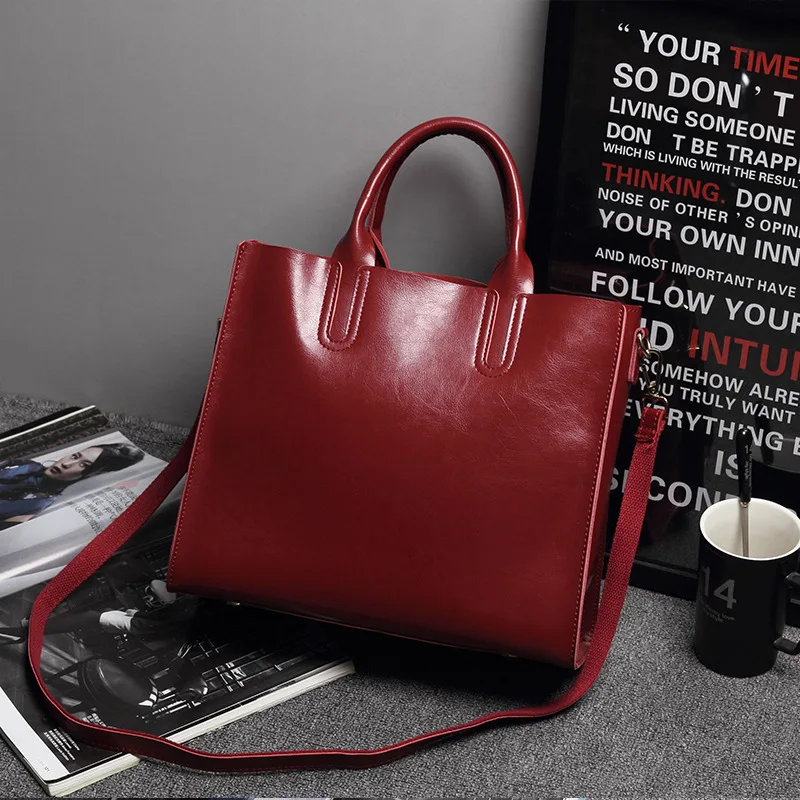 

Genuine Leather Woman Package Will Capacity Single Shoulder Package