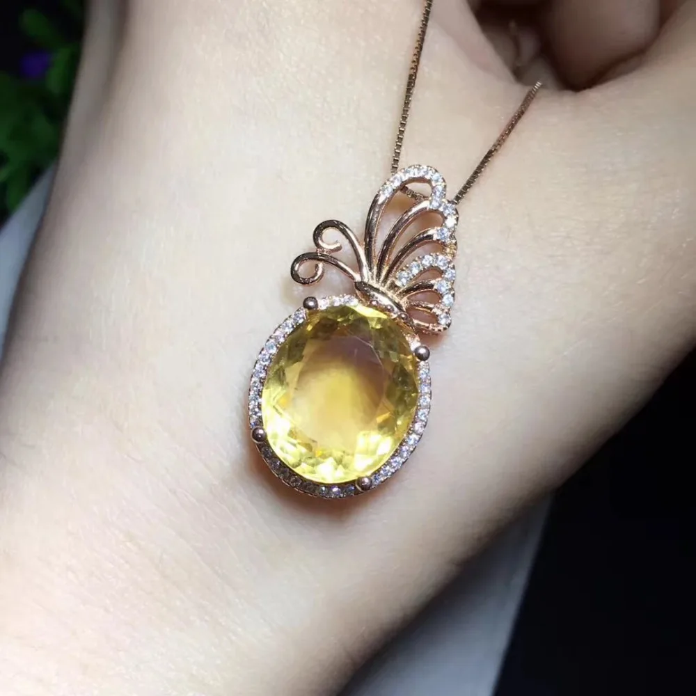

Collares Qi Xuan_Yellow Stone Fashion Pendant Necklaces_Real Yellow Necklaces_Quality Guaranteed_Manufacturer Directly Sale