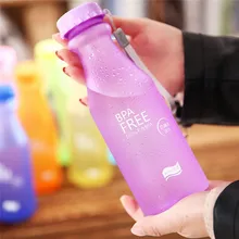 Конфеты цвета Небьющийся матовый герметичный пластиковый чайник 550 мл BPA бесплатно портативная бутылка для воды для путешествий Yoga Run Camp#266109