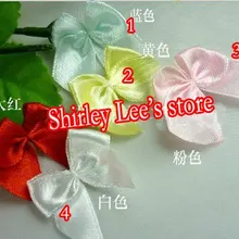 2000X(3,5x3,5 см) Простой бант из атласной ленты, Аксессуары для одежды Diy, Маленький бант, микс 5 цветов