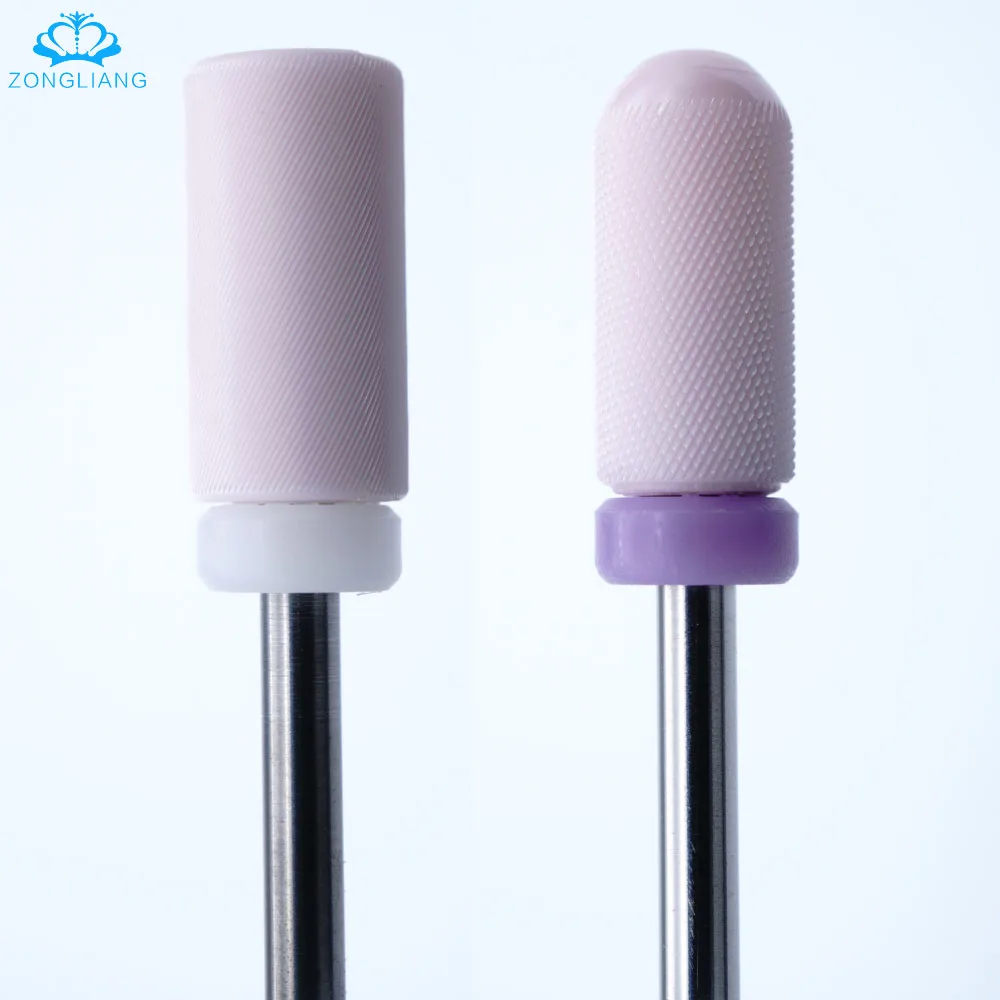 

hot pin pink Ceramic Nail Drill Bit For electric manicure machine accessories Nail Art Tools Manicure Cutter Nail Files pedicure
