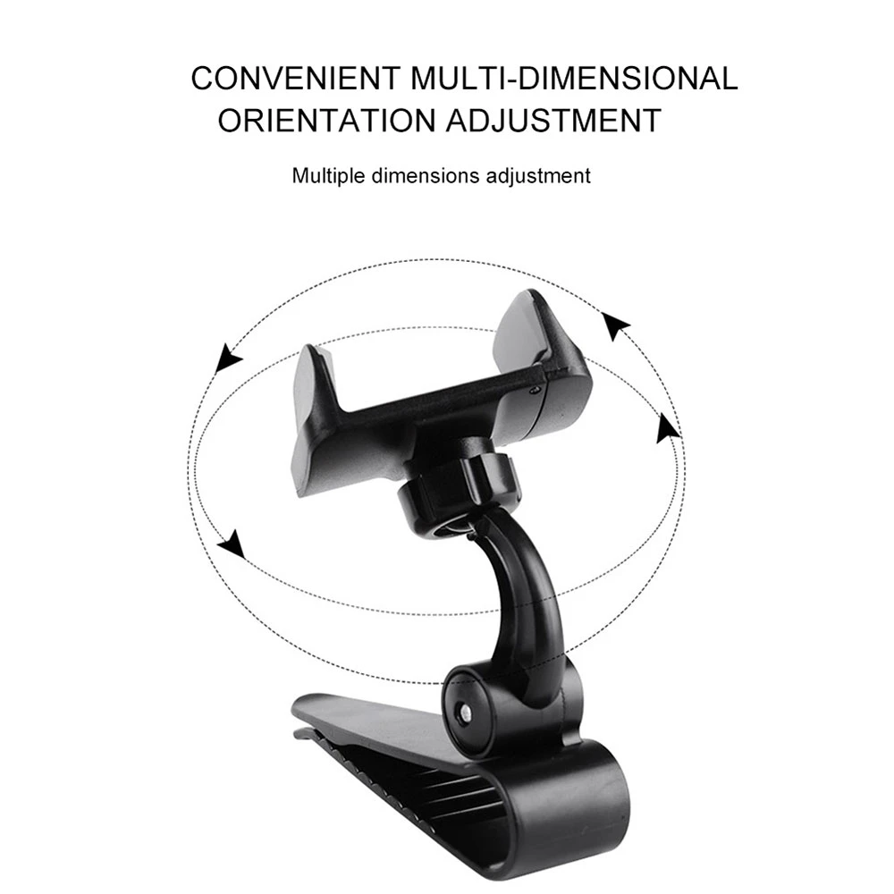 360 Rotation Sonnenblende Auto Telefon Halter Für iPhone X XS 8 7 Plus Samsung Huawei Auto GPS Navi