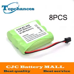 8 ШТ. 3.6 В 2000 мАч Ni-Mh Батареи Беспроводной Телефон для Panasonic KX-A36 P-P501 HHR P-P501 P-P504 для Uniden BT-905