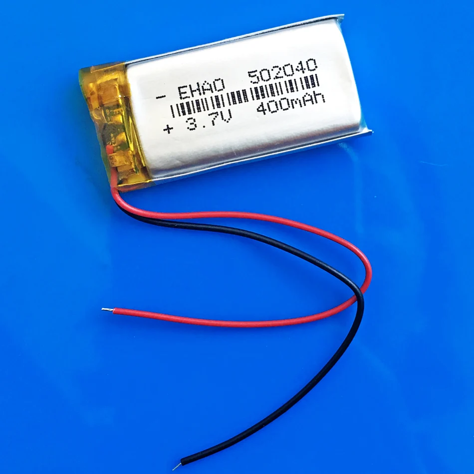 502040 3 7 V 400mAh литий-ионный полимерный аккумулятор перезаряжаемый по